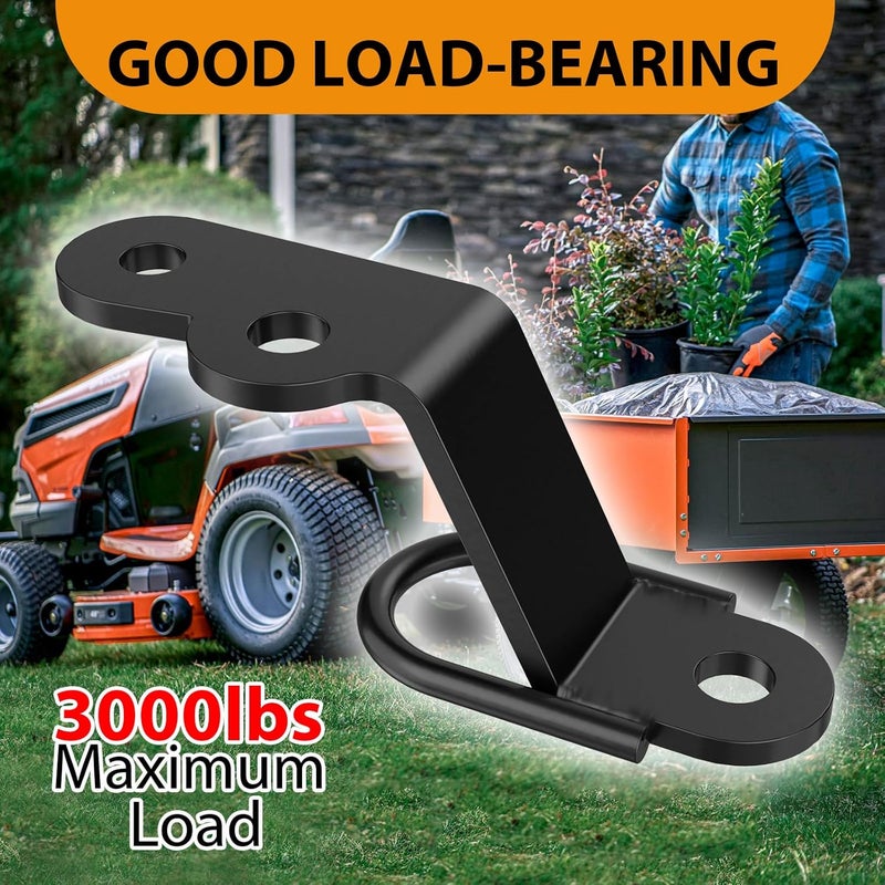 Eapele ATV/UTV Three-Way Hitch, Heavy Duty Universal ATV Hitch Attachments, 3000lbs Maximum Load - Image 4